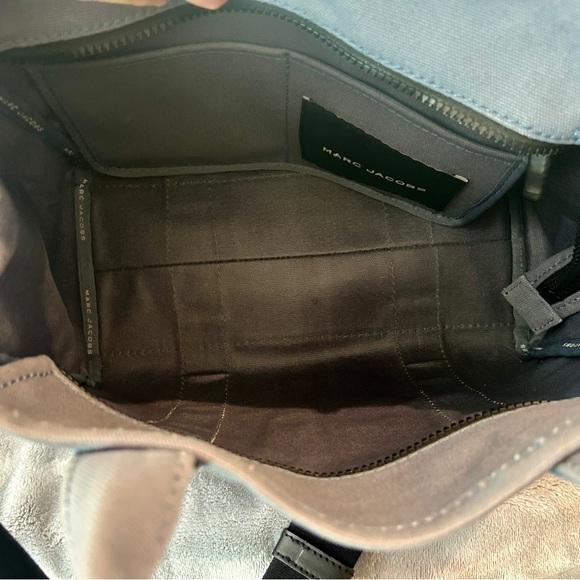 Marc Jacobs The Tote Bag Blue Shadow Medium Canvas - Picture 6 of 10